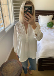 Anne Fontaine White Blouse Size 6