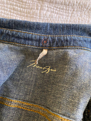 Max Azria Cropped Jean Jacket - Size Medium