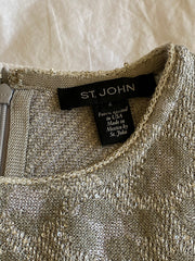 St. John Leopard Print A-Line Knit Dress - Size 4