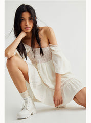 easy to love bubble mini dress Libbey Satin Bubble Mini Dress Blush